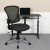 Flash Furniture H-8369F-DK-GY-GG Mid-Back Dark Gray Mesh Executive Office Chair with Chrome Base and Arms addl-3