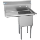 Koolmore SA151512-15L3 33" One Compartment Stainless Steel Sink with Left Drainboard addl-4