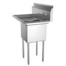 Koolmore SA151512-15L3 33" One Compartment Stainless Steel Sink with Left Drainboard addl-3