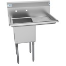 Koolmore SA151512-15R3 33" One Compartment Stainless Steel Sink with Right Drainboard addl-4
