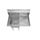 Koolmore SA151512-15R3 33" One Compartment Stainless Steel Sink with Right Drainboard addl-3