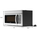 Koolmore KM-MOT-1SS 30" Stainless Steel Over Range Microwave Oven 1.2 Cu. Ft. addl-2