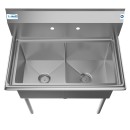 Koolmore SB151512-N3 36" Two Compartment Stainless Steel Sink addl-3