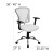 Flash Furniture H-8369F-WHT-GG Mid-Back White Mesh Executive Office Chair with Chrome Base and Arms addl-1