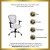 Flash Furniture H-8369F-WHT-GG Mid-Back White Mesh Executive Office Chair with Chrome Base and Arms addl-2