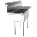 Koolmore SC101410-12B3 54" Three Compartment Stainless Steel Sink with Two Drainboards addl-1