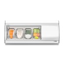 Koolmore KM-SR46-WH 46" White Curved Glass Refrigerated Sushi Display Case addl-4