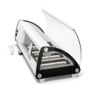 Koolmore KM-SR46-WH 46" White Curved Glass Refrigerated Sushi Display Case addl-5