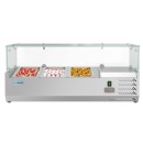 Koolmore SCDC-3P-SSL 40" Three Pan Countertop Refrigerated Prep Station with Sneeze Guard addl-2