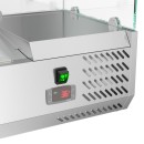 Koolmore SCDC-3P-SSL 40" Three Pan Countertop Refrigerated Prep Station with Sneeze Guard addl-3