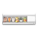 Koolmore KM-SR60-WH 60" White Curved Glass Refrigerated Sushi Display Case addl-2