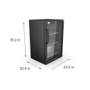 Koolmore BC-1DSW-BK 24" One Door Black Back Bar Refrigerator addl-2