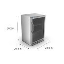 Koolmore BC-1DSW-SS 24" One Door Stainless Steel Back Bar Refrigerator addl-4