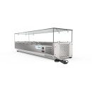Koolmore SCDC-6P-SG 59" Six Pan Countertop Refrigerated Prep Station with Sneeze Guard addl-4