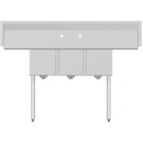 Koolmore SC121610-12B3 60" Three Compartment Stainless Steel Sink with Two Drainboards addl-1