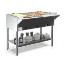 Koolmore KM-OWS-3 44" Three Pan Open Well Electric Steam Table with Undershelf addl-4