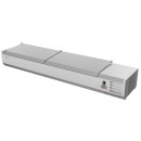 Koolmore SCDC-8P-SSL 71" Eight Pan Countertop Refrigerated Prep Station addl-4