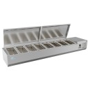 Koolmore SCDC-8P-SSL 71" Eight Pan Countertop Refrigerated Prep Station addl-5