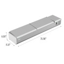 Koolmore SCDC-8P-SSL 71" Eight Pan Countertop Refrigerated Prep Station addl-1
