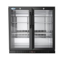 Koolmore BC-2DSW-BK 35" Two Door Black Back Bar Refrigerator addl-4