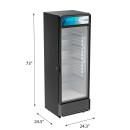 Koolmore MDR-1GD-12C 24" One Glass Door Merchandiser Refrigerator in Black addl-2