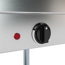 Koolmore KM-OWS-4SG 58" Four Pan Open Well Electric Steam Table with Undershelf and Sneeze Guard addl-4