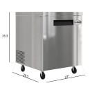 Koolmore KM-UCR-1DSS 27" One Door Stainless Steel Undercounter Refrigerator addl-4
