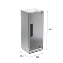 Koolmore RIR-1D-SS12C 25" One Solid Door Reach In Refrigerator addl-1