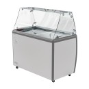 Koolmore KM-GDC-49SD-FG 50" Gelato Dipping Cabinet Display Freezer with Sneeze Guard addl-3