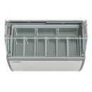 Koolmore KM-GDC-49SD-FG 50" Gelato Dipping Cabinet Display Freezer with Sneeze Guard addl-1