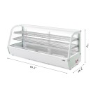 Koolmore CDC-8C-WH 60" Countertop Refrigerated Bakery Display Case in White addl-4