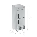 Koolmore RIF-1D-SSHD 29" One Section Half Door Reach-In Freezer addl-2