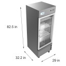 Koolmore RIR-1D-GD 29" One Door Reach In Refrigerator 21 Cu. Ft. addl-1