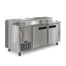 Koolmore KM-RPPS-2DSS 71" Two Door Refrigerated Pizza Prep Table addl-1