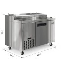 Koolmore KM-RPPS-1DSS 45" One Door Refrigerated Pizza Prep Table addl-2