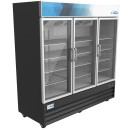 Koolmore MDR-3GD 78" Three Glass Door Merchandiser Refrigerator in Black addl-2
