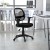 Flash Furniture LF-W-118A-BK-GG Mid-Back Black Mesh Swivel Task Chair addl-3
