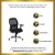 Flash Furniture LF-W42-GG Mid-Back Super Mesh Office Chair with Black Fabric Seat and Knee Tilt Control addl-1