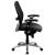 Flash Furniture LF-W42-L-GG Mid-Back Super Mesh Office Chair with Black Italian Leather Seat and Knee Tilt Control addl-3