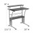 Flash Furniture NAN-CLIFTON-BK-GG Clifton Black Computer Desk addl-1