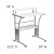 Flash Furniture NAN-CLIFTON-WH-GG Clifton White Computer Desk addl-1
