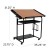 Flash Furniture NAN-JN-2739-GG Adjustable Drawing and Drafting Table with Black Frame addl-1