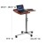 Flash Furniture NAN-JN-2762-GG Angle and Height Adjustable Mobile Laptop Computer Table with Cherry Top addl-1