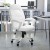 Flash Furniture QD-5058M-WHITE-GG Eco-Friendly White Leather Mid-Back Executive Office Chair addl-5