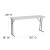Flash Furniture RB-1860-GG 18"W x 60"L Granite White Plastic Folding Training Table addl-1