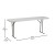 Flash Furniture RB-1872-GG 18"W x 72"L Granite White Plastic Folding Training Table addl-1