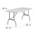 Flash Furniture RB-3060-GG 30"W x 60"L Granite White Plastic Folding Table addl-1