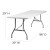 Flash Furniture RB-3096-GG 30"W x 96"L Granite White Plastic Folding Table addl-1