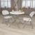 Flash Furniture RB-32R-GW-GG 32" Round Granite White Plastic Folding Table addl-2