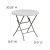 Flash Furniture RB-32R-GW-GG 32" Round Granite White Plastic Folding Table addl-2